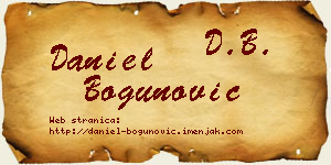 Daniel Bogunović vizit kartica